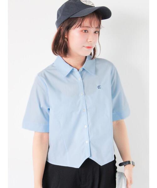 ehka sopo（エヘカソポ）の「イレギュラーヘムシャツ（シャツ/ブラウス・レディース・オフホワイト/イエロー/ピンク/サックスブルー・F）」の3枚目の写真