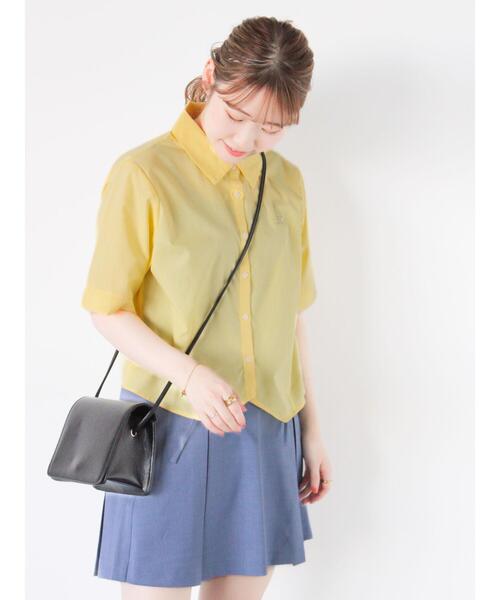 ehka sopo（エヘカソポ）の「イレギュラーヘムシャツ（シャツ/ブラウス・レディース・オフホワイト/イエロー/ピンク/サックスブルー・F）」の11枚目の写真