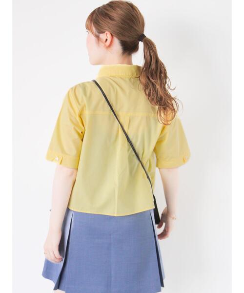 ehka sopo（エヘカソポ）の「イレギュラーヘムシャツ（シャツ/ブラウス・レディース・オフホワイト/イエロー/ピンク/サックスブルー・F）」の13枚目の写真