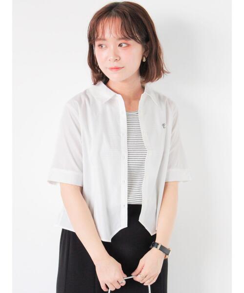 ehka sopo（エヘカソポ）の「イレギュラーヘムシャツ（シャツ/ブラウス・レディース・オフホワイト/イエロー/ピンク/サックスブルー・F）」の18枚目の写真