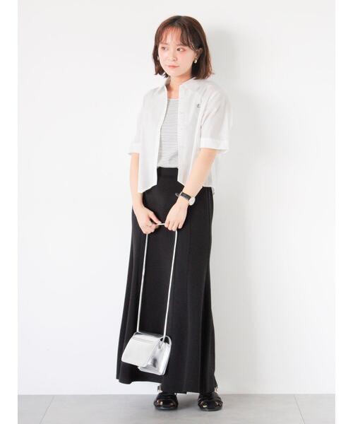 ehka sopo（エヘカソポ）の「イレギュラーヘムシャツ（シャツ/ブラウス・レディース・オフホワイト/イエロー/ピンク/サックスブルー・F）」の21枚目の写真