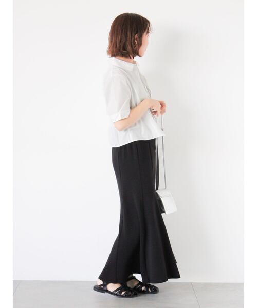 ehka sopo（エヘカソポ）の「イレギュラーヘムシャツ（シャツ/ブラウス・レディース・オフホワイト/イエロー/ピンク/サックスブルー・F）」の22枚目の写真