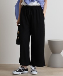 atONE カットクレープロングパンツ