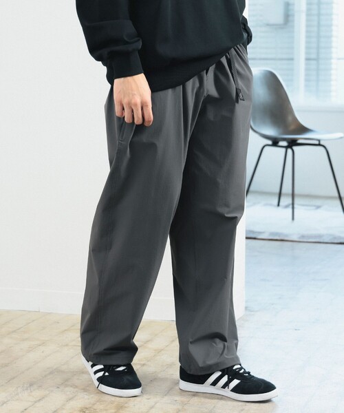 GRAMICCI ブラック ワイドパンツ LARGE Gramicci（グラミチ）の「Gramicci / 別注 ナイロン ワイド パンツ