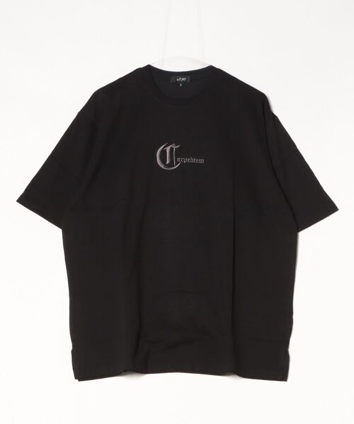 RE730(アールイーセブンサーティー)の「【RE730】十字薔薇モチーフ 半袖ビッグシルエットTシャツ(Tシャツ/カットソー・メンズ・ブラック/チャコールグレー・LARGE/MEDIUM)」の19枚目の写真