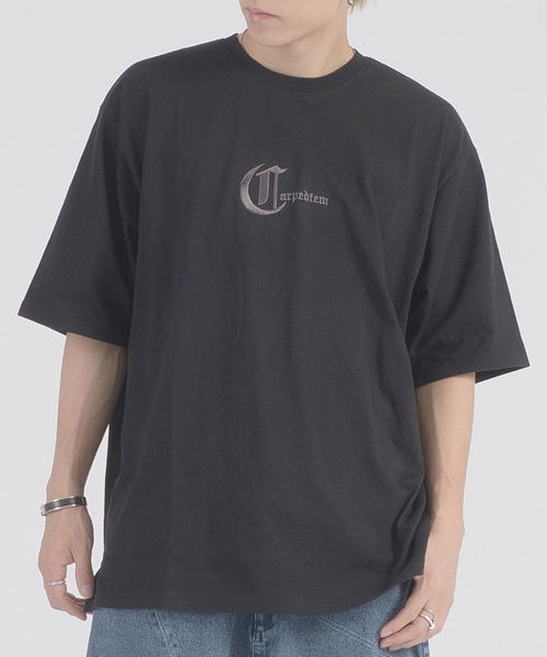 RE730(アールイーセブンサーティー)の「【RE730】十字薔薇モチーフ 半袖ビッグシルエットTシャツ(Tシャツ/カットソー・メンズ・ブラック/チャコールグレー・LARGE/MEDIUM)」の13枚目の写真