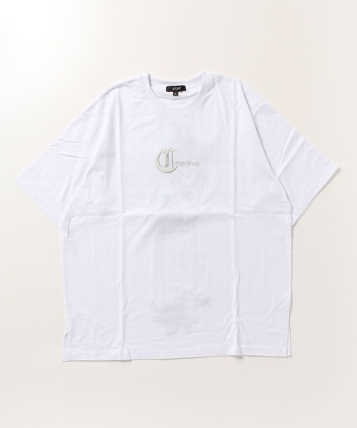 RE730(アールイーセブンサーティー)の「【RE730】十字薔薇モチーフ 半袖ビッグシルエットTシャツ(Tシャツ/カットソー・メンズ・ブラック/チャコールグレー・LARGE/MEDIUM)」の21枚目の写真