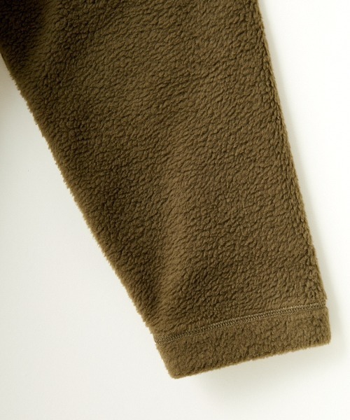 DANTON（ダントン）の「[DANTON/ダントン] スタンドカラー ボアフリースカーディガン（ブルゾン・レディース・オリーブ/ブラック/クリーム/ライトグレー・S/L/M）」の10枚目の写真