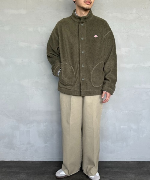 DANTON（ダントン）の「[DANTON/ダントン] スタンドカラー ボアフリースカーディガン（ブルゾン・レディース・オリーブ/ブラック/クリーム/ライトグレー・S/L/M）」の20枚目の写真