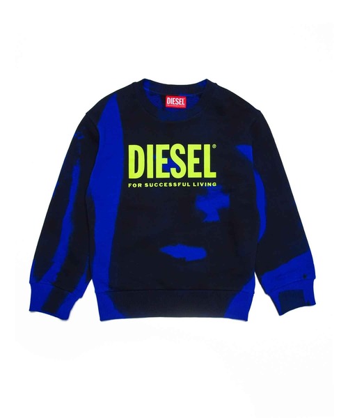 DIESEL（ディーゼル）Kids & Junior ブランドロゴプリント長袖スウェットプルオーバー