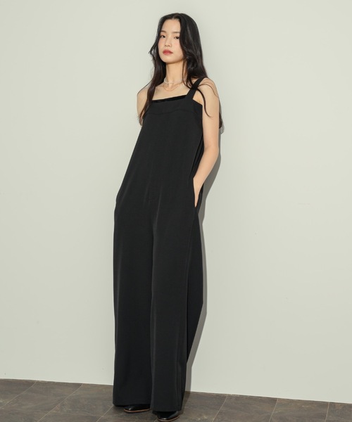 NEUNA（ヌナ）の「ストレートサロペット（サロペット/オーバーオール・レディース・ブラック/グレー・FREE/S）」の7枚目の写真
