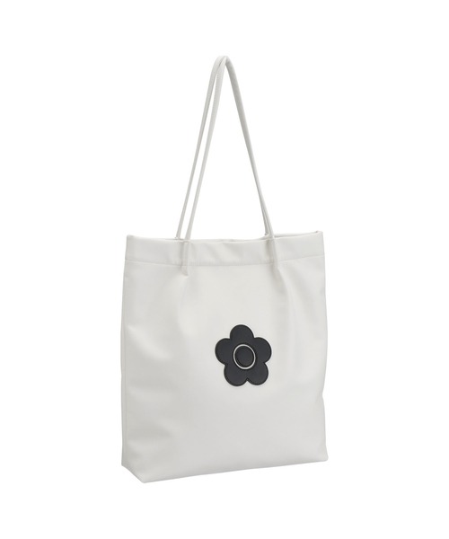 MARY QUANT マリークワント トートバッグ ポーチ付 裏地デイジー