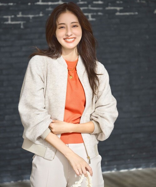 ANY SIS（エニィスィス）の「スリットポイントボトルネック ニット（ニット/セーター・レディース・アイボリー系/レッド系/ライラック系/ピンク系/オレンジ系/グリーン系/ブラック系/イエロー系/ブルー系・2）」の19枚目の写真