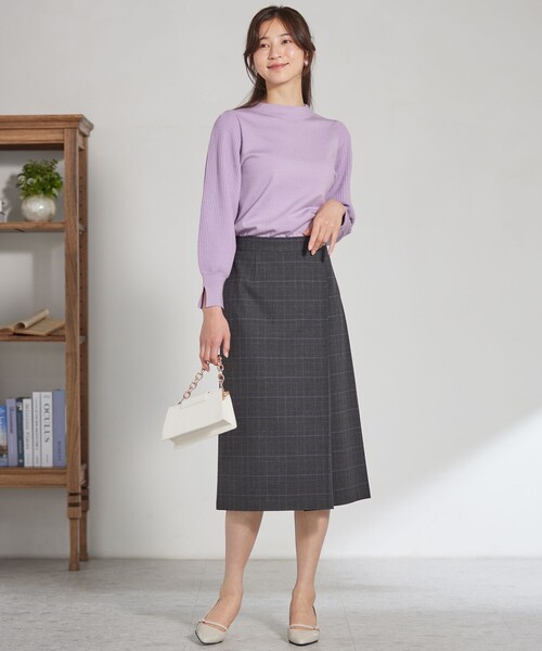 ANY SIS（エニィスィス）の「スリットポイントボトルネック ニット（ニット/セーター・レディース・アイボリー系/レッド系/ライラック系/ピンク系/オレンジ系/グリーン系/ブラック系/イエロー系/ブルー系・2）」の22枚目の写真