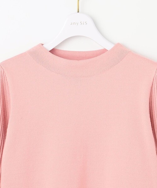 ANY SIS（エニィスィス）の「スリットポイントボトルネック ニット（ニット/セーター・レディース・アイボリー系/レッド系/ライラック系/ピンク系/オレンジ系/グリーン系/ブラック系/イエロー系/ブルー系・2）」の12枚目の写真