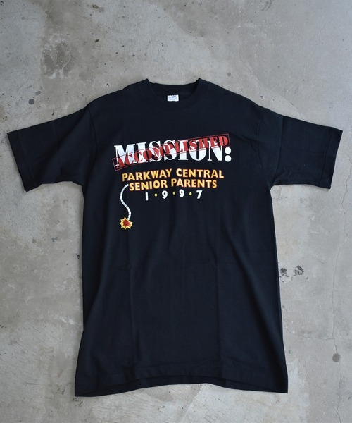 VINTAGE(ヴィンテージ)の「【ヴィンテージ古着】90's MISSION ACCOMPLISHED プリントTシャツ(Tシャツ/カットソー・メンズ・ブラック・MEDIUM)」の3枚目の写真