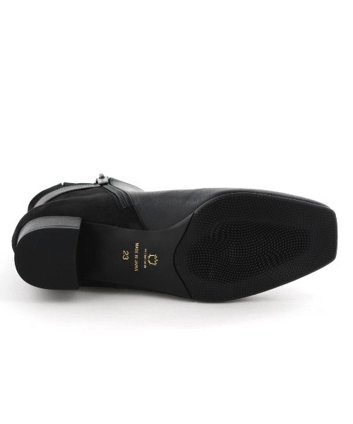 HIMIKO(ヒミコ)の「【Made in Japan】サイドバックルショートブーツ/641407(ブーツ・レディース・ブラウン/ブラック/ブラック系その他/ダークブラウン・25.0cm/24.0cm/23.0cm/24.5cm/23.5cm/22.5cm/21.5cm/22.0cm/25.5cm/26.5cm/26.0cm)」の12枚目の写真