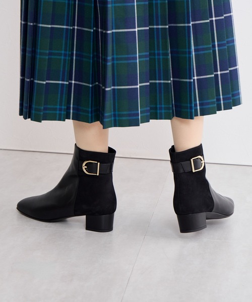 HIMIKO(ヒミコ)の「【Made in Japan】サイドバックルショートブーツ/641407(ブーツ・レディース・ブラウン/ブラック/ブラック系その他/ダークブラウン・25.0cm/24.0cm/23.0cm/24.5cm/23.5cm/22.5cm/21.5cm/22.0cm/25.5cm/26.5cm/26.0cm)」の18枚目の写真