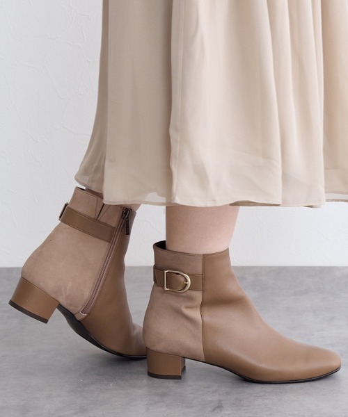 HIMIKO(ヒミコ)の「【Made in Japan】サイドバックルショートブーツ/641407(ブーツ・レディース・ブラウン/ブラック/ブラック系その他/ダークブラウン・25.0cm/24.0cm/23.0cm/24.5cm/23.5cm/22.5cm/21.5cm/22.0cm/25.5cm/26.5cm/26.0cm)」の21枚目の写真