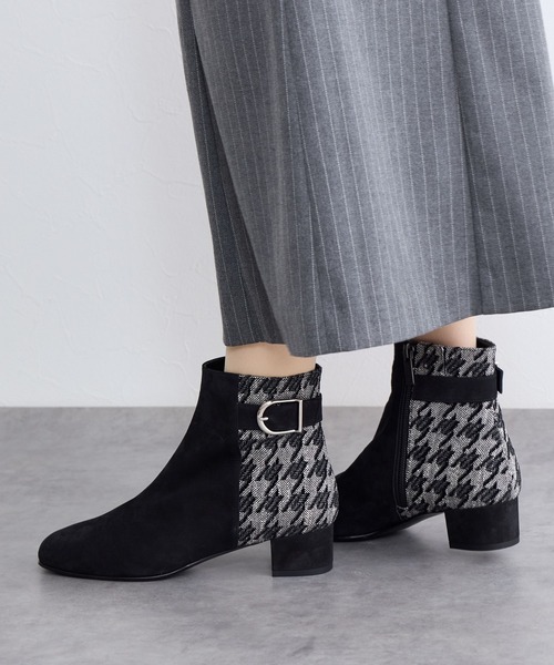 HIMIKO(ヒミコ)の「【Made in Japan】サイドバックルショートブーツ/641407(ブーツ・レディース・ブラウン/ブラック/ブラック系その他/ダークブラウン・25.0cm/24.0cm/23.0cm/24.5cm/23.5cm/22.5cm/21.5cm/22.0cm/25.5cm/26.5cm/26.0cm)」の14枚目の写真