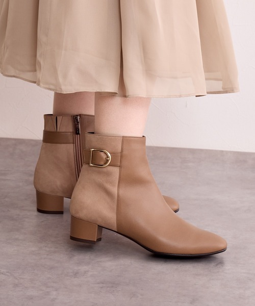 HIMIKO(ヒミコ)の「【Made in Japan】サイドバックルショートブーツ/641407(ブーツ・レディース・ブラウン/ブラック/ブラック系その他/ダークブラウン・25.0cm/24.0cm/23.0cm/24.5cm/23.5cm/22.5cm/21.5cm/22.0cm/25.5cm/26.5cm/26.0cm)」の22枚目の写真