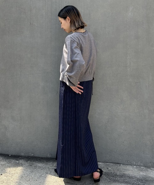 NICOLE CLUB（ニコル　クラブ）の「フロントジップキャミワンピース（ワンピース・レディース・グレー/ネイビー・MEDIUM）」の4枚目の写真