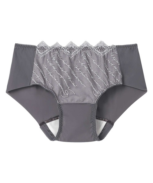 AMPHI（アンフィ）の「「sweetコラボ」「BRAGENIC ブラジェニック 脇高細見えタイプ」　サニタリーショーツ（ショーツ・レディース・ベージュ/ライトパープル/ローズ/グレイッシュブルー/ピンク/チャコール/ブラック/パープル/サックスブルー/クリーム/オレンジ/ネイビー/アイボリー/ブラウン/ライトグリーン/グレー系その他/ピンク系/ブルー/レッド系その他/ブルー系その他/ライトオレンジ系・L/M）」の4枚目の写真