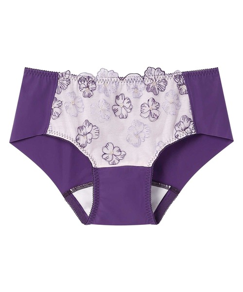 AMPHI（アンフィ）の「「sweetコラボ」「BRAGENIC ブラジェニック 脇高細見えタイプ」　サニタリーショーツ（ショーツ・レディース・ベージュ/ライトパープル/ローズ/グレイッシュブルー/ピンク/チャコール/ブラック/パープル/サックスブルー/クリーム/オレンジ/ネイビー/アイボリー/ブラウン/ライトグリーン/グレー系その他/ピンク系/ブルー/レッド系その他/ブルー系その他/ライトオレンジ系・L/M）」の14枚目の写真