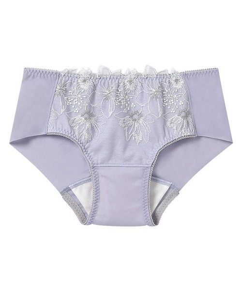 AMPHI（アンフィ）の「「sweetコラボ」「BRAGENIC ブラジェニック 脇高細見えタイプ」　サニタリーショーツ（ショーツ・レディース・ベージュ/ライトパープル/ローズ/グレイッシュブルー/ピンク/チャコール/ブラック/パープル/サックスブルー/クリーム/オレンジ/ネイビー/アイボリー/ブラウン/ライトグリーン/グレー系その他/ピンク系/ブルー/レッド系その他/ブルー系その他/ライトオレンジ系・L/M）」の15枚目の写真