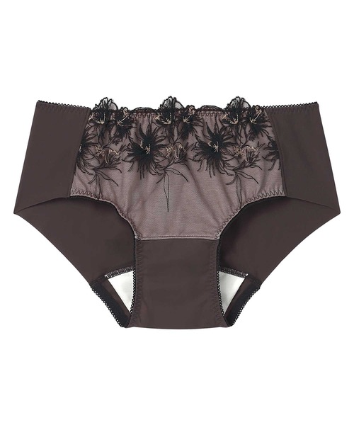 AMPHI（アンフィ）の「「sweetコラボ」「BRAGENIC ブラジェニック 脇高細見えタイプ」　サニタリーショーツ（ショーツ・レディース・ベージュ/ライトパープル/ローズ/グレイッシュブルー/ピンク/チャコール/ブラック/パープル/サックスブルー/クリーム/オレンジ/ネイビー/アイボリー/ブラウン/ライトグリーン/グレー系その他/ピンク系/ブルー/レッド系その他/ブルー系その他/ライトオレンジ系・L/M）」の6枚目の写真