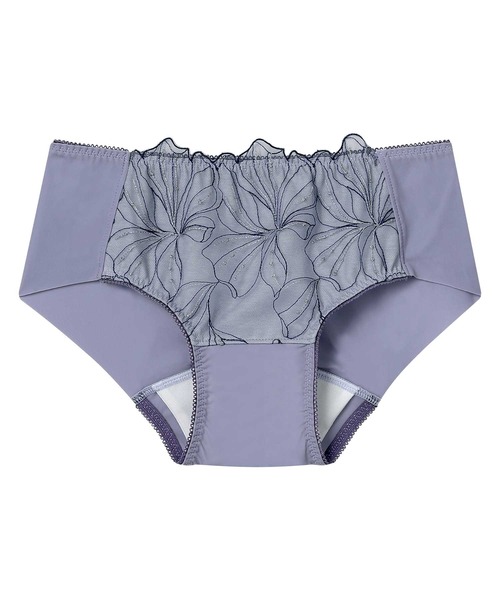 AMPHI（アンフィ）の「「sweetコラボ」「BRAGENIC ブラジェニック 脇高細見えタイプ」　サニタリーショーツ（ショーツ・レディース・ベージュ/ライトパープル/ローズ/グレイッシュブルー/ピンク/チャコール/ブラック/パープル/サックスブルー/クリーム/オレンジ/ネイビー/アイボリー/ブラウン/ライトグリーン/グレー系その他/ピンク系/ブルー/レッド系その他/ブルー系その他/ライトオレンジ系・L/M）」の12枚目の写真