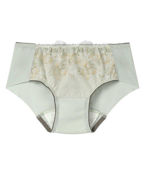 AMPHI（アンフィ）の「「sweetコラボ」「BRAGENIC ブラジェニック 脇高細見えタイプ」　サニタリーショーツ（ショーツ・レディース・ベージュ/ライトパープル/ローズ/グレイッシュブルー/ピンク/チャコール/ブラック/パープル/サックスブルー/クリーム/オレンジ/ネイビー/アイボリー/ブラウン/ライトグリーン/グレー系その他/ピンク系/ブルー/レッド系その他/ブルー系その他/ライトオレンジ系・L/M）」の9枚目の写真