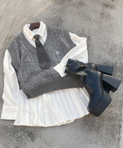 one wayザッカ（ワンウェイザッカ）の「バルキーショートブーツ（ブーツ・レディース・ブラック系その他/ブラック・MEDIUM/LARGE/LL/SMALL）」の3枚目の写真