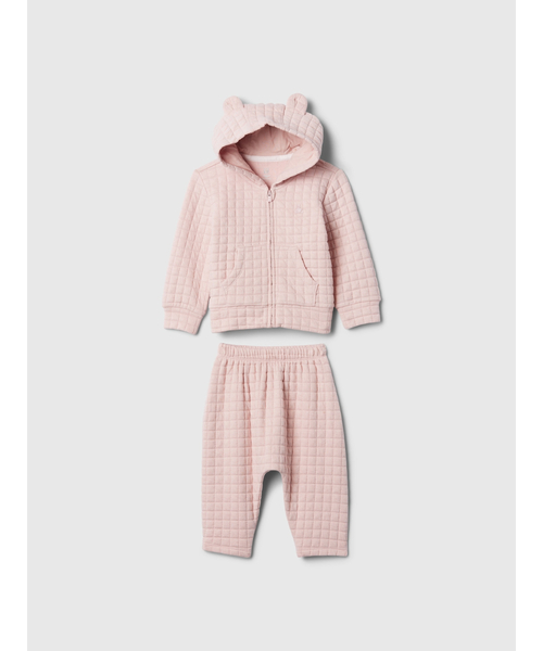 GAP（ギャップ）の「キルティング セットアップ (ベビー)（セットアップ・キッズ・グリーン/ピンク/ベージュ・60cm/70cm/80ｃｍ/90cm）」の3枚目の写真