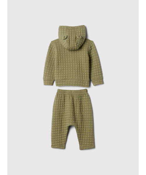 GAP（ギャップ）の「キルティング セットアップ (ベビー)（セットアップ・キッズ・グリーン/ピンク/ベージュ・60cm/70cm/80ｃｍ/90cm）」の4枚目の写真