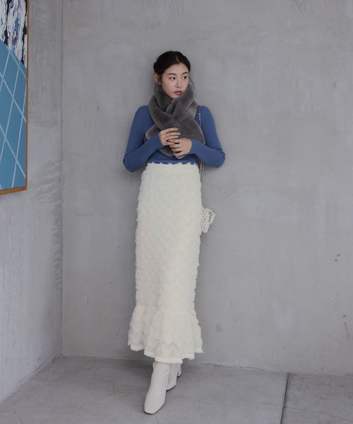 CHAN ME（チャンミ）の「レースティアードスカート（スカート・レディース・ホワイト/ブラック・MEDIUM/LARGE/X-LARGE）」の21枚目の写真