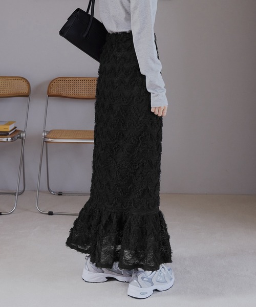 美品★PLAN Cプランシー★ティアードマキシスカート　黒36 美品】 Plan C / プランシー | ロング ティアード マキシ