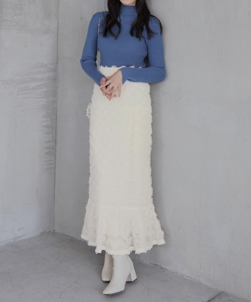 CHAN ME（チャンミ）の「レースティアードスカート（スカート・レディース・ホワイト/ブラック・MEDIUM/LARGE/X-LARGE）」の18枚目の写真
