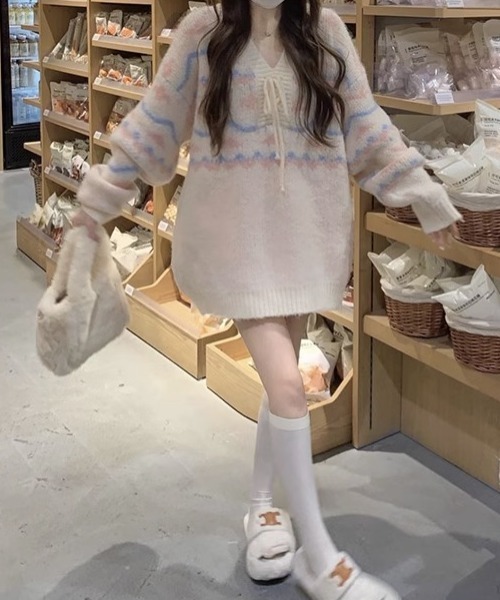 VALENTINO GARAVANI フローラルジャカードニット ミニワンピース VALENTINO GARAVANI ジャカードニット ミニワンピース | NET-A
