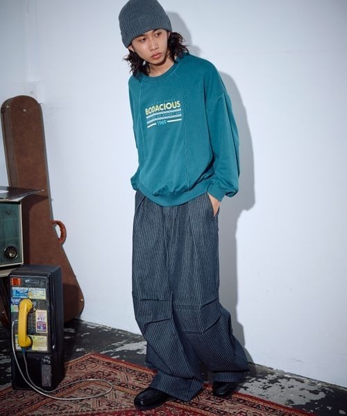 PBLIM（ページボーイリム）の「PBLIM/カラーパイピングスウェット（スウェット・レディース・グリーン/ブラウン/ベージュ・FREE）」の6枚目の写真