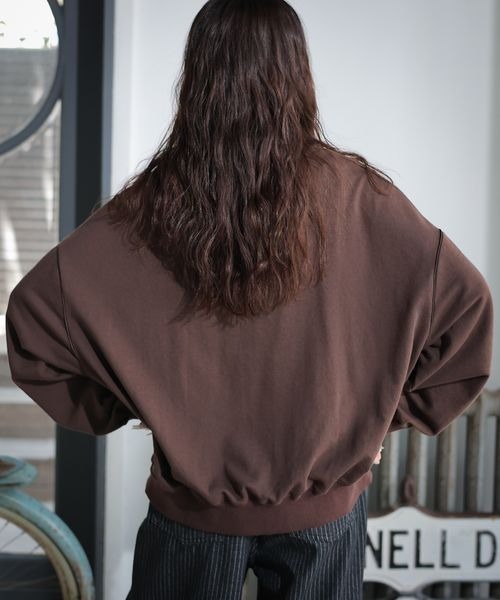 PBLIM（ページボーイリム）の「PBLIM/カラーパイピングスウェット（スウェット・レディース・グリーン/ブラウン/ベージュ・FREE）」の10枚目の写真