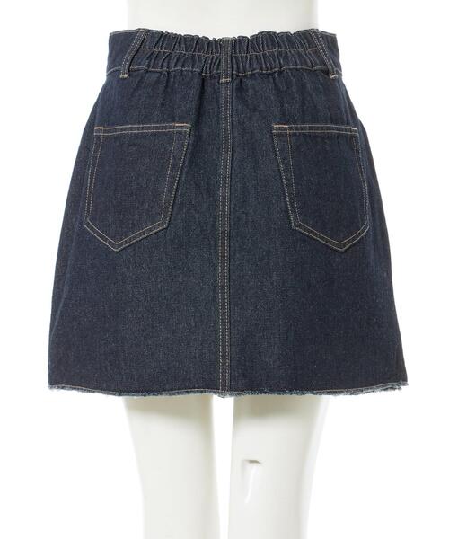 INGNI（イング）の「オーバーダイカットオフデニムスカート（デニムスカート・レディース・グレー/ブルー系その他/インディゴブルー・FREE）」の6枚目の写真