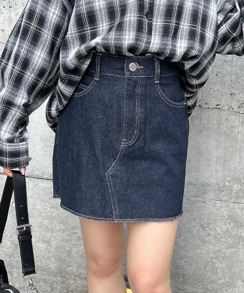INGNI（イング）の「オーバーダイカットオフデニムスカート（デニムスカート・レディース・グレー/ブルー系その他/インディゴブルー・FREE）」の13枚目の写真
