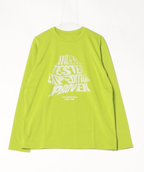 ザ ノース フェイス THE NORTH FACE L/S Half Dome Message Tee_ロングスリーブハーフドームメッセージティー（Tシャツ/カットソー）｜THE NORTH FACE（ザノースフェイス）