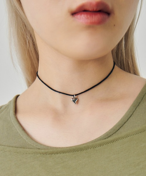 GOLDY（ゴールディ）の「ミニマム ハート コード ネックレス（ネックレス・レディース・ゴールド/シルバー・FREE）」の2枚目の写真