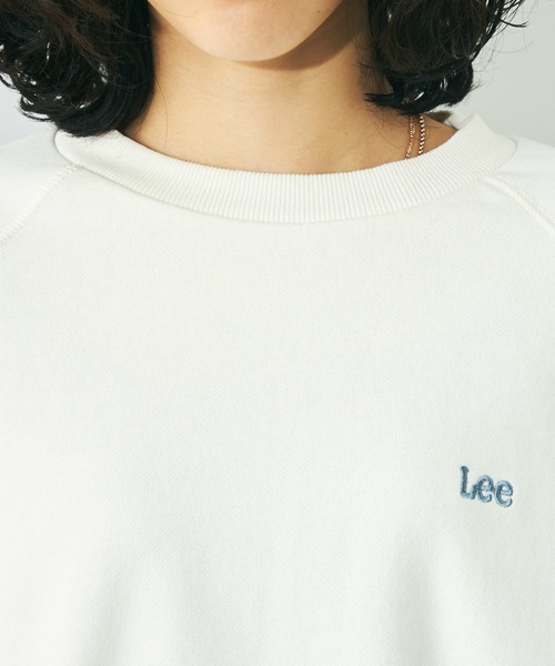 Lee(リー)の「Lee/リー ニットパネルスリーブ スウェット(スウェット・レディース・ブルー/レッド/ピンク/ライム/ピンク系その他/サックスブルー・MEDIUM)」の11枚目の写真