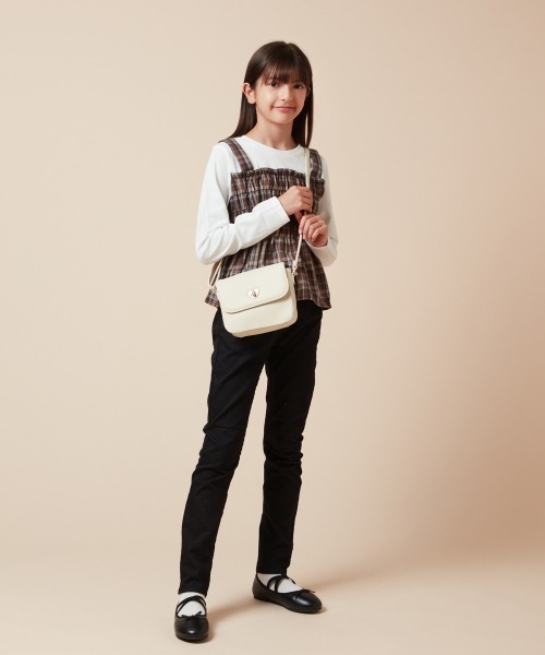 a.v.v（アーヴェヴェ）の「[KIDS]ミニショルダ―（ショルダーバッグ・キッズ・ホワイト/ブルー/ブラック・120）」の16枚目の写真