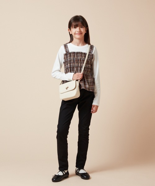 a.v.v（アーヴェヴェ）の「[KIDS]ミニショルダ―（ショルダーバッグ・キッズ・ホワイト/ブルー/ブラック・120）」の17枚目の写真