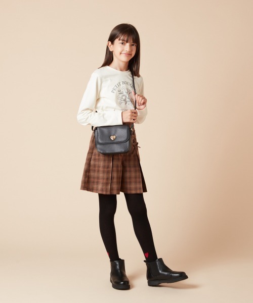 a.v.v（アーヴェヴェ）の「[KIDS]ミニショルダ―（ショルダーバッグ・キッズ・ホワイト/ブルー/ブラック・120）」の10枚目の写真