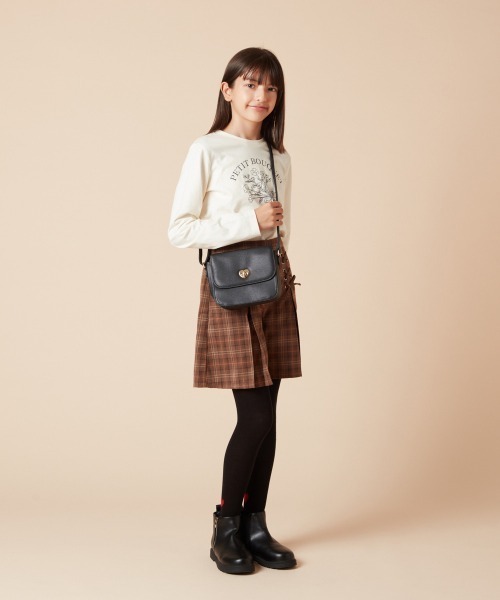 a.v.v（アーヴェヴェ）の「[KIDS]ミニショルダ―（ショルダーバッグ・キッズ・ホワイト/ブルー/ブラック・120）」の11枚目の写真